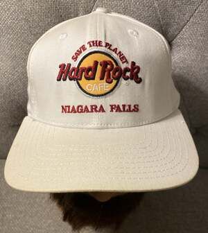 Vintage 90S Hard Rock Cafe Niagara Falls Snapback Hat Cap Love All Serve All